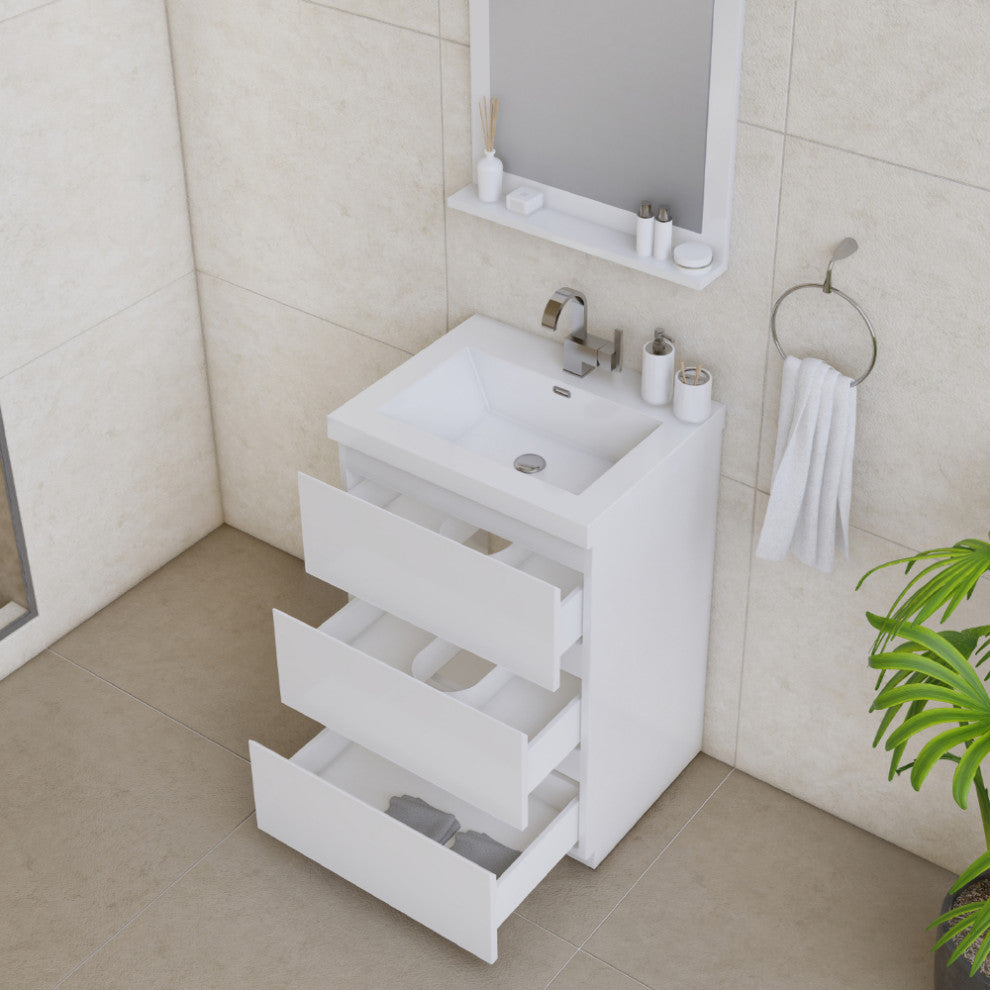 Paterno 24" Bathroom Vanity With Sink, White