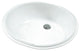 Gerber 12-780 Luxoval Undermount Bathroom Sink, 19-1/8" x 15", White