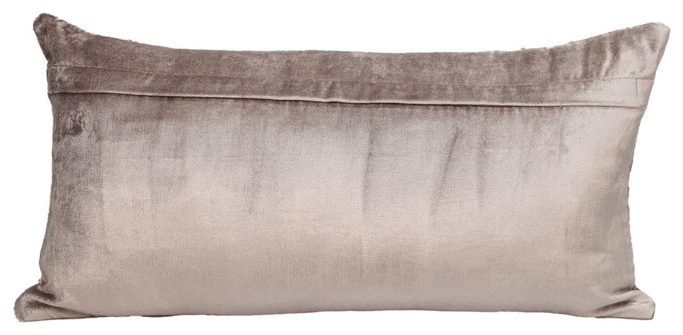 Parkland Collection Cristal Taupe Throw Pillow, Rectangle