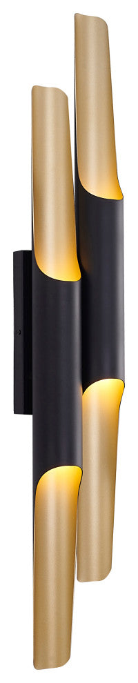 Bethel International Cp05W34B 4-Light Wallsconce, Matte Black