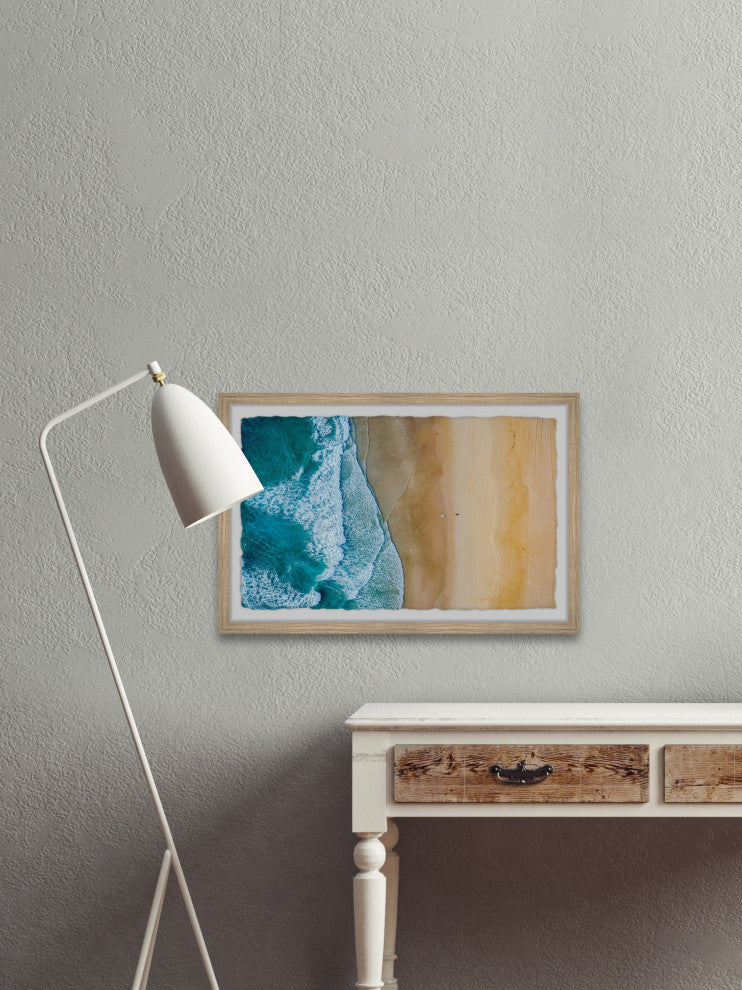 "Solo Surfing" Framed Painting Print, 45x30