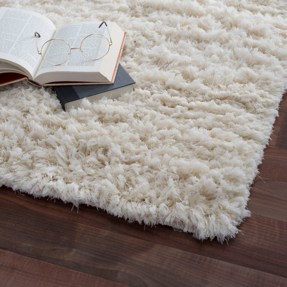 Pasargad Home Paris Shag Hand-Woven Shaggy Area Rug, 10' 0" X 14' 0"