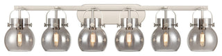 Pilaster Ii Sphere 6 46" Bath Vanity-Light Satin Nickel