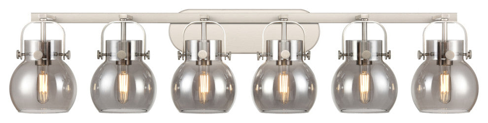 Pilaster Ii Sphere 6 46" Bath Vanity-Light Satin Nickel