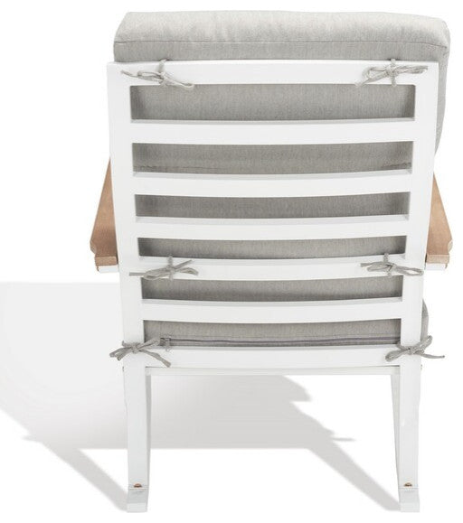 Safavieh Brutus Rocking Chair White / Light Grey