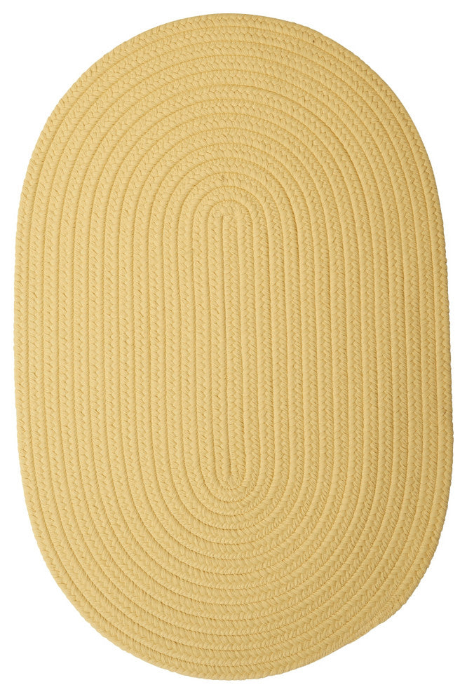 Boca Raton - Pale Banana 8' round, Round, Braided