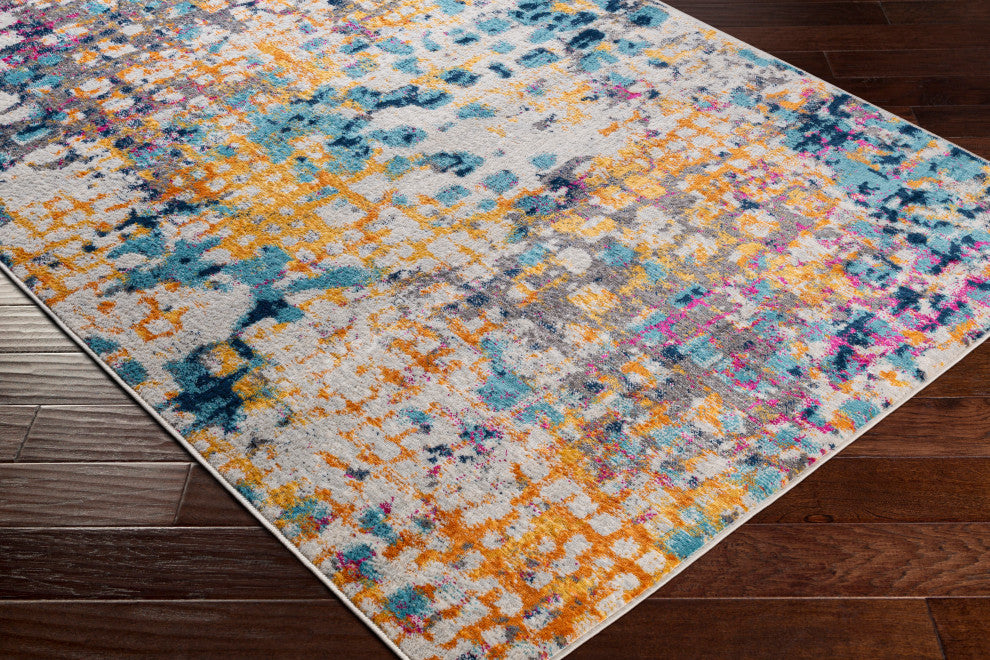 Floransa FSA-2342 Modern Colorful 7'10"x10' Area Rug