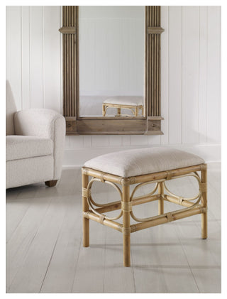 Uttermost 236-LAGUNA-BENCH-SMALL Laguna 24"W Framed Striped Bench - White