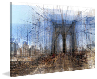 "Brooklyn Bridge" Painting Print on Canvas