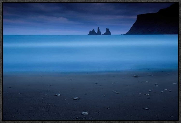 "Blue Night 2" Framed Canvas Giclee by Amnon Eichelberg, 23x16"