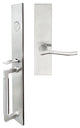 Waterfall Lever, Mortise Dummy Handleset, Right Hand, Satin Stainless Steel