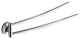 14" Polished Chrome Double Swivel Towel Bar