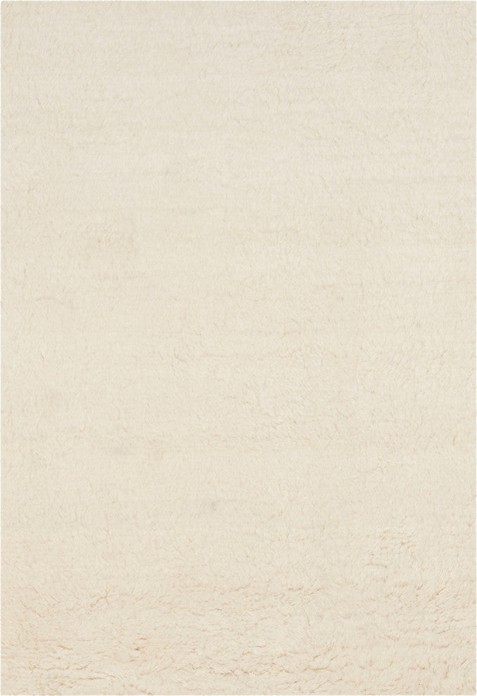 Safavieh Flokati FLK150A 6' Square Ivory Rug