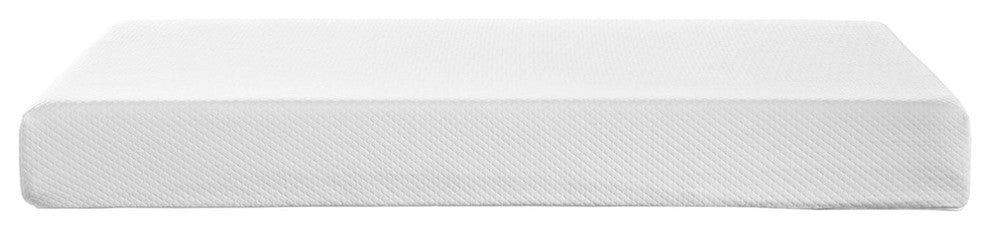 Modern Contemporary Urban Design Bedroom 8" Twin Size Mattress, White, Fabric