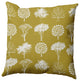 18" x 18" Field of Trees Decorative Throw Pillow, Muted Gold