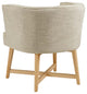 Accent Chair, Fabric, Wood, Beige, Modern, Living Lounge Hotel Lobby Hospitality