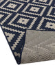 Outdoor Collection Accent Diamond Rug - Moroccan Rug, Navy, 7'10"x10'
