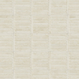 Habanera Decor Bone Fluted Ceramic Wall Tile