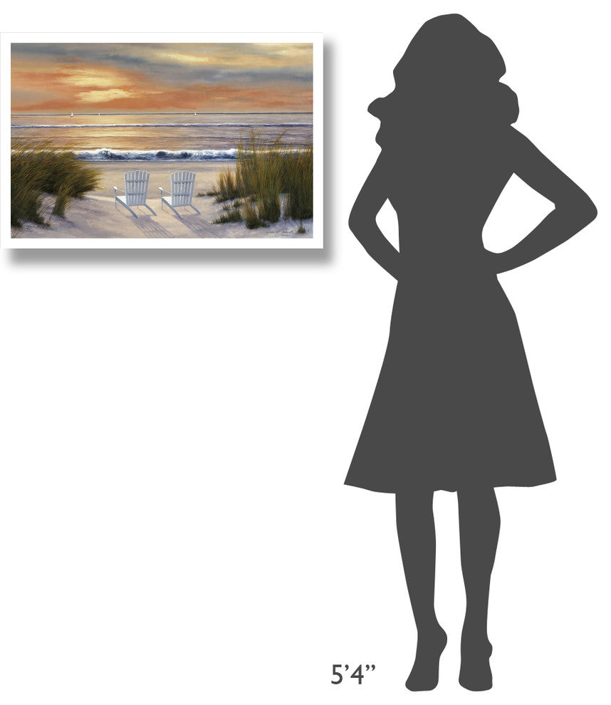 "Paradise Sunset" Digital Paper Print by Diane Romanello, 32"x22"