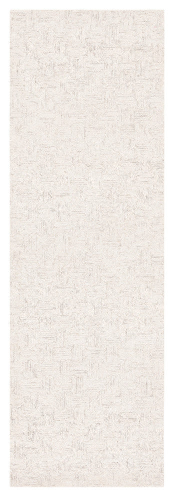 Safavieh Micro-Loop Mlp537F Geometric Rug, Light Gray and Ivory, 8'0"x10'0"
