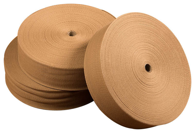 NaturalAreaRugs Cotton Non Slip Carpet Tape (2.75 In x 164 Ft), Khaki