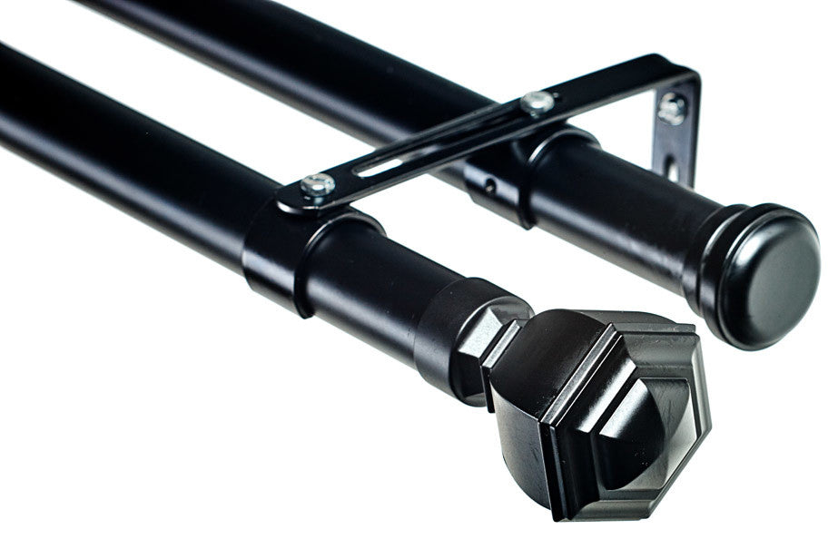Venice Double Rod in Black, 48''''