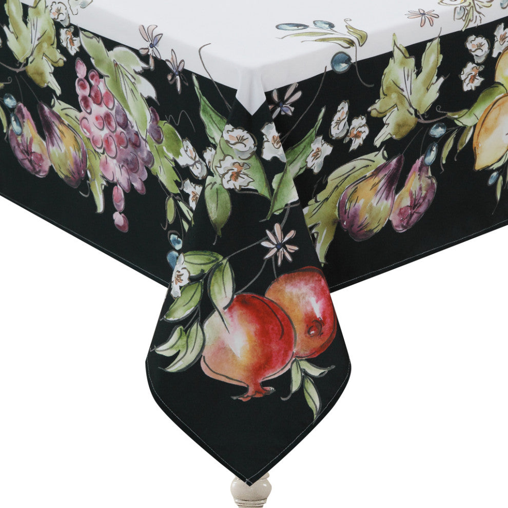 Laural Home Tuscan Fruit Sketch 70" X 144" Tablecloth