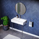 Claire 30" Ceramic Console Sink White Basin Chrome Legs