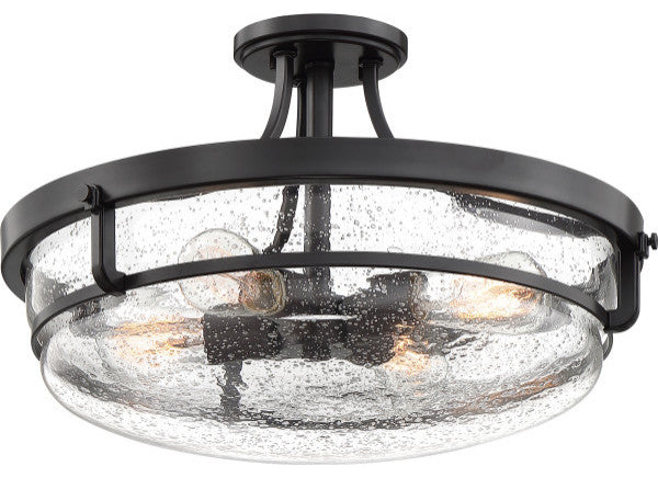 Quoizel Outpost Four Light Semi-Flush Mount QF3419PN
