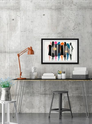 "The Catwalk" Framed Painting Print, 24"x16"