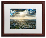 'Tel Aviv Israel - IV' Matted Framed Canvas Art by David Ayash