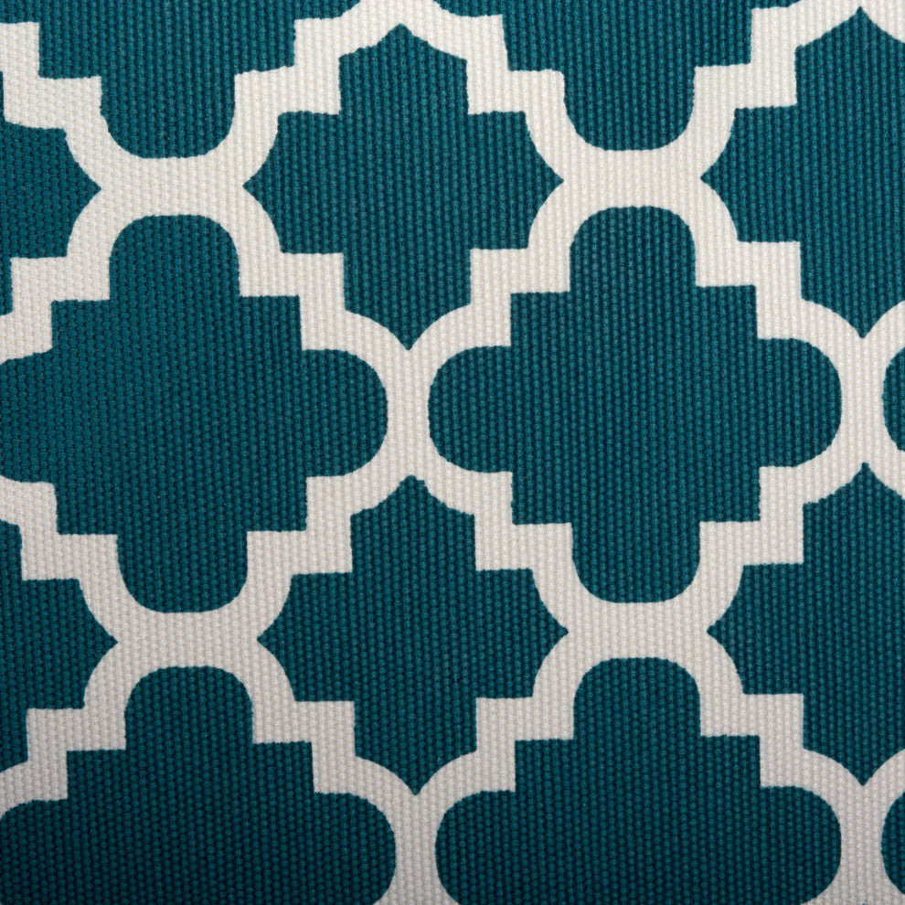 Polyester Bin Lattice Teal Round Large 16"x16"x15"