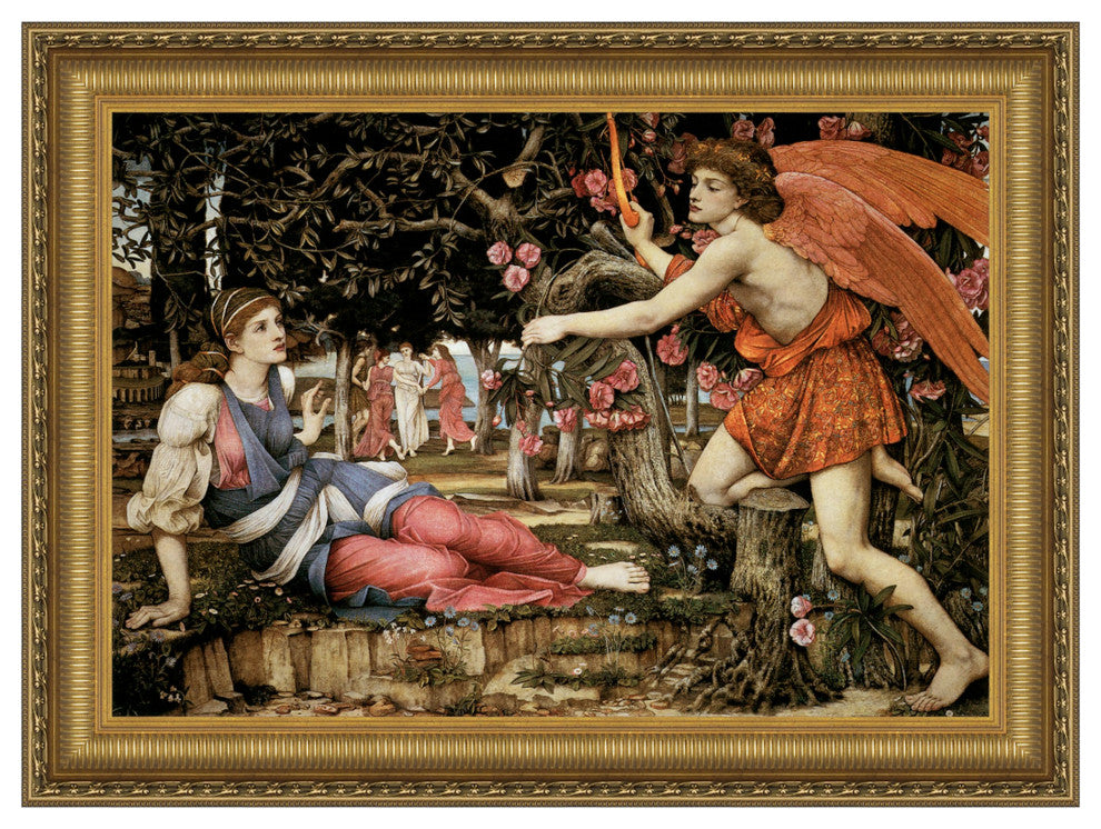 "Love and the Maiden 1877" Stretched Canvas Replica, 39"x28.5"