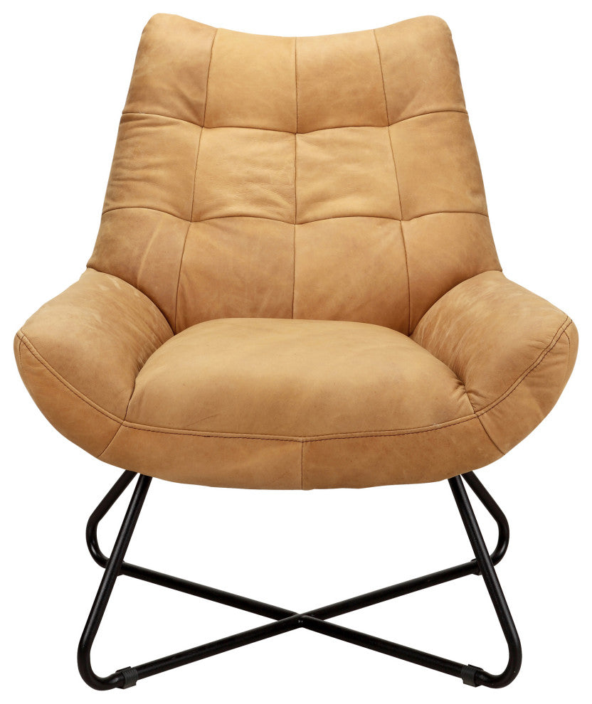 Modern Graduate Lounge Chair Tan - Brown