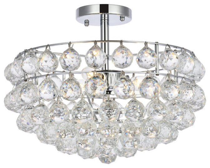 Seren 16" Flush Mount, Chrome