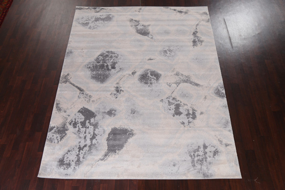 Turkish Abstract Transitional Oriental Rug Contemporary Carpet 8x10