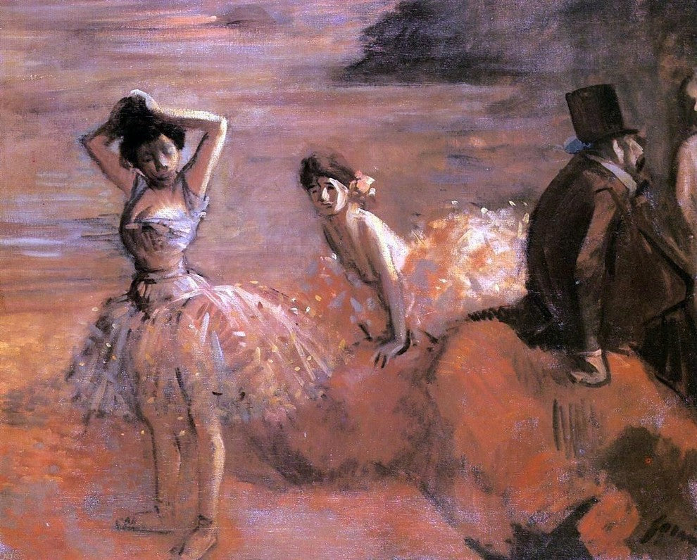 Jean-Louis Forain Interlude, 20"x25" Gallery Wrapped Canvas Print