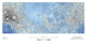 "Decorative Topographic Map of the Moon, Projection" Paper Art, 38"x20"