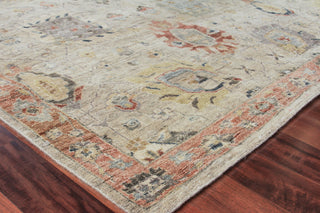 Heirloom Hand-Knotted Wool Beige/Rust Area Rug