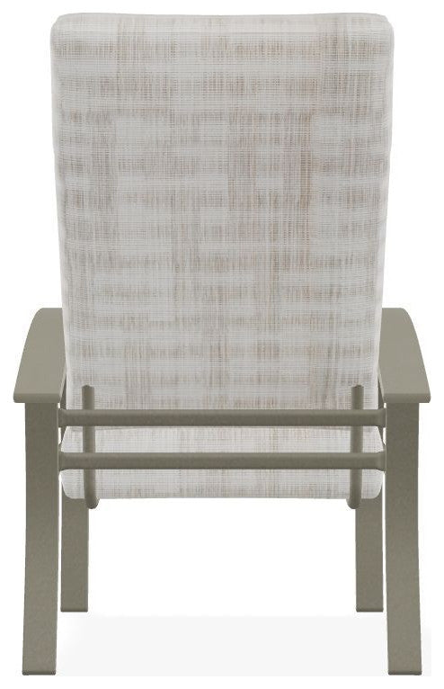 Belle Isle Cushion Outdoor Armchair, Illusion Plaid Birch/Storm