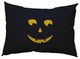Halloween Jack-O-Lantern Left Accent Pillow, Navy, 14"x20"