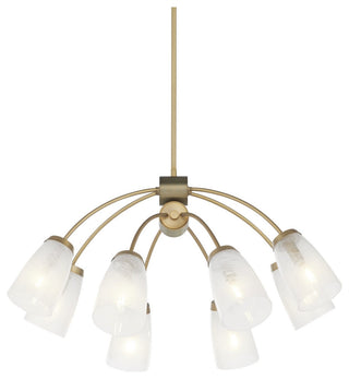 Quorum International 6077-8 Wallinger 8 Light 32"W Chandelier - Aged Brass