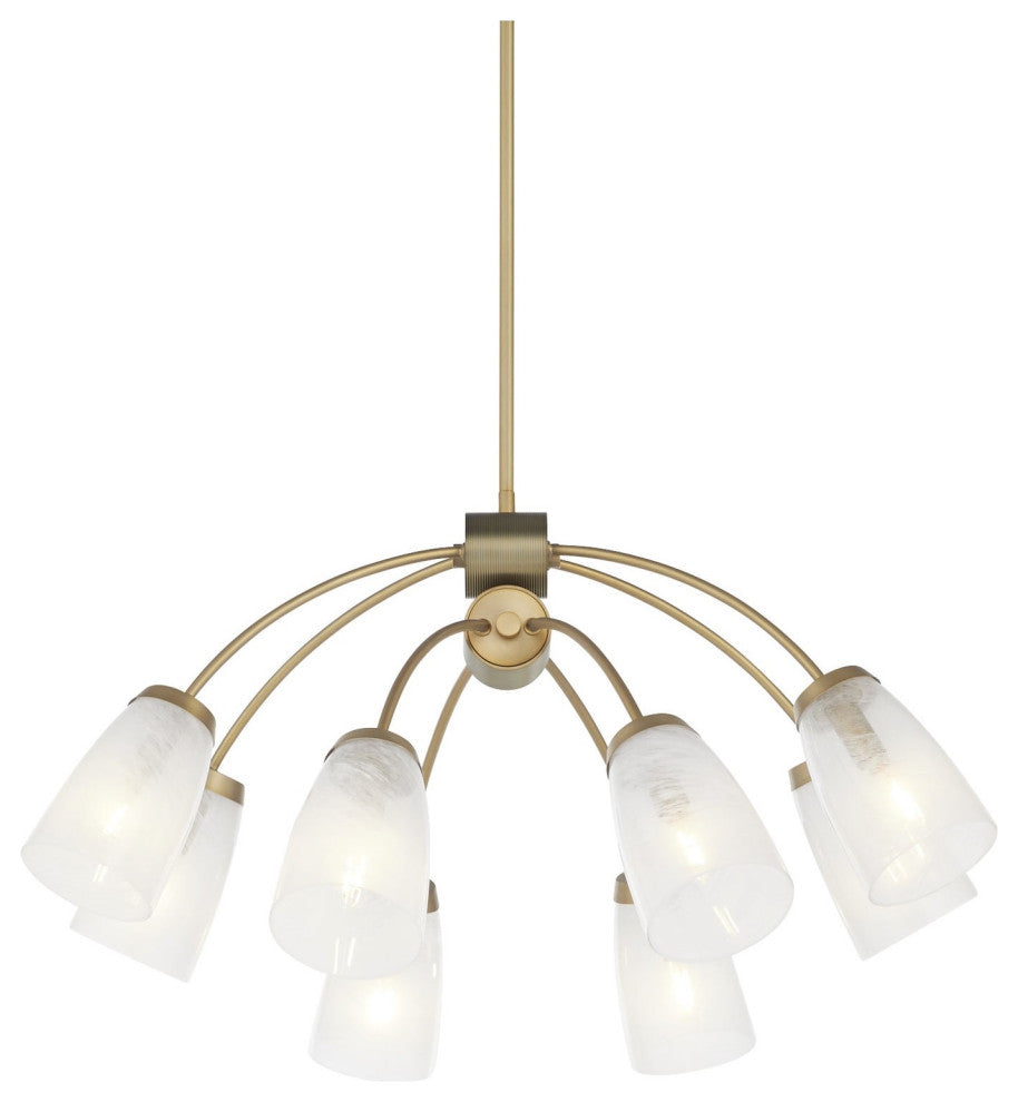 Quorum International 6077-8 Wallinger 8 Light 32"W Chandelier - Aged Brass