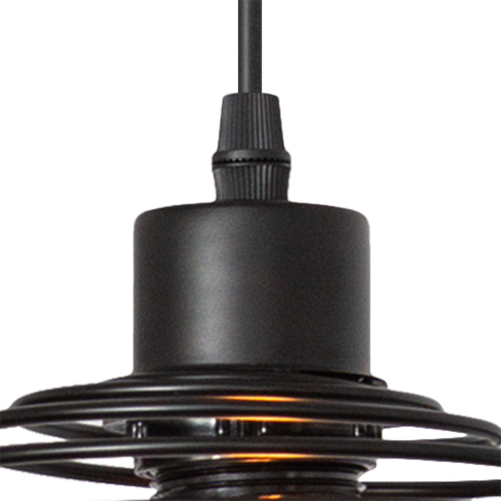 Light Single Globe Pendant, Classic Black