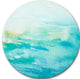 Abstract Sea Close-Up, Abstract Large Disc Metal Wall Art, 23"