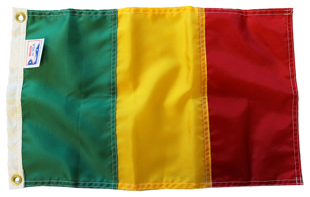 Mali, 12"x18" Nylon Flag
