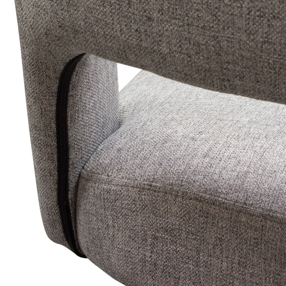 2 Reveal Dining Chairs, Gray Fabric