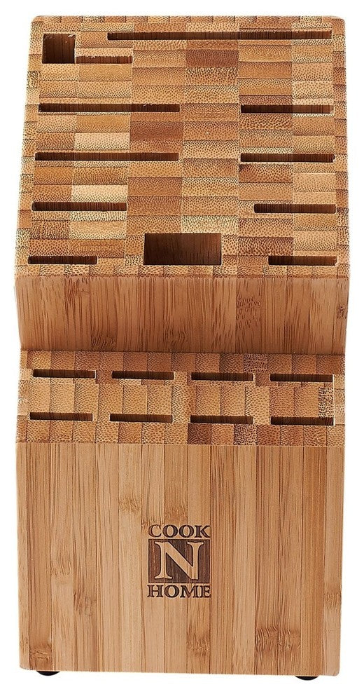 Cook N Home Bamboo Knife Storage Block