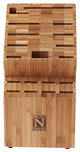 Cook N Home Bamboo Knife Storage Block