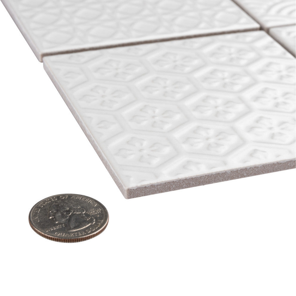 Spirit White Porcelain Floor and Wall Tile